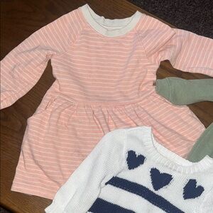 4 girls sweaters and a sweater dress!